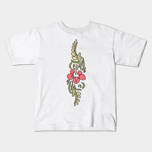 Aesthetic Floral Kids T-Shirt